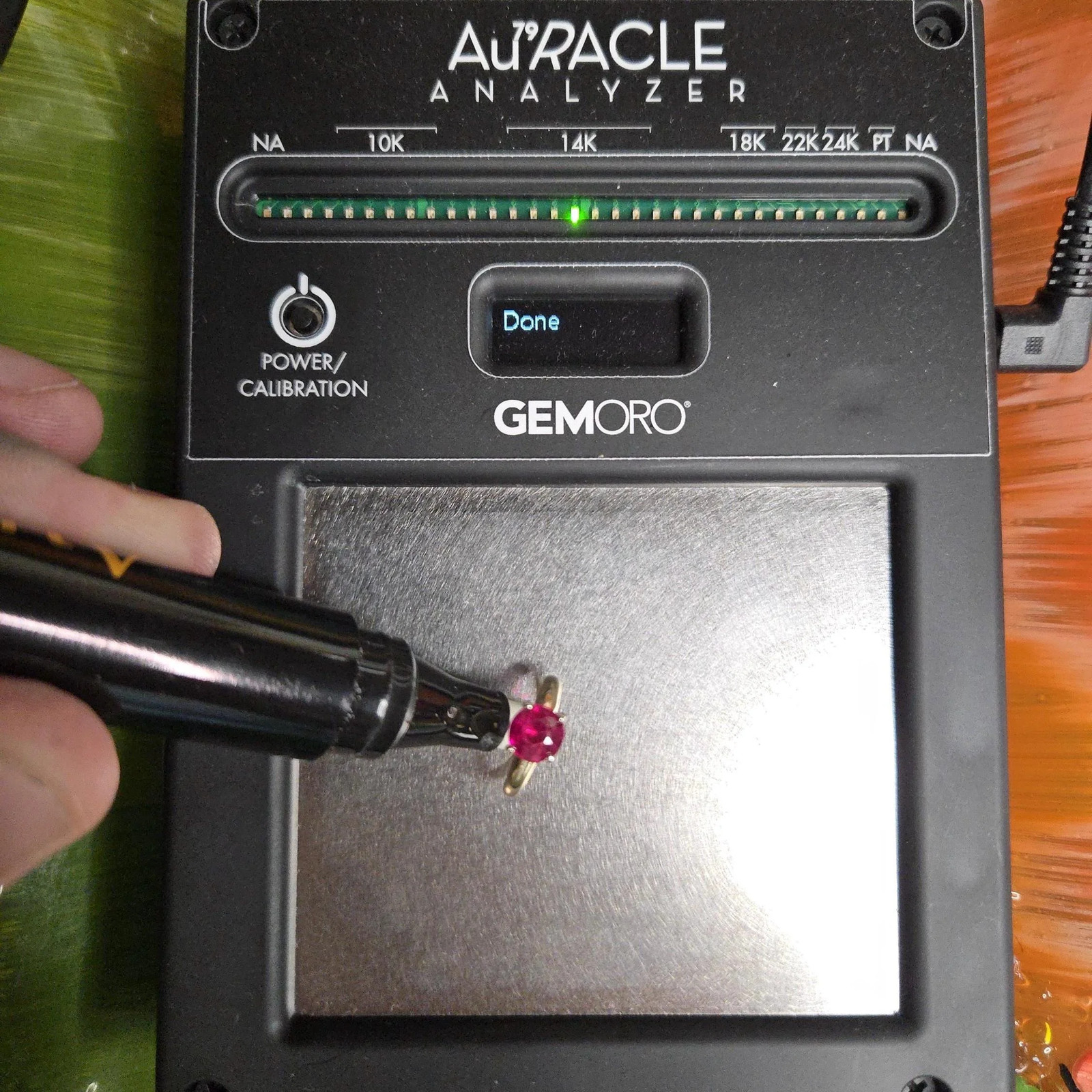 Solid 14K Yellow Gold Ring with Ruby – Size 1.75 - image 6