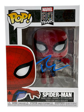 Tobey Maguire Signed Autograph Spider-Man Funko Pop #593 Marvel 80 Years JSA COA