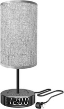 Touch Control Nightstand Light Bedside Table Lamp with USB C Charging Ports