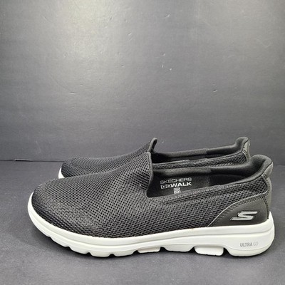 Skechers Go Walk 5 Slip-On Shoes Lightweight Flexible Black Size 9