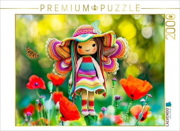 Calvendo Puzzle Fairy In The Poppy Field | 2000 Pieces, Finished Size 35.4 × 26.-image
