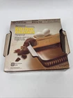 Vintage Anchor Hocking 1452 Brown 8" x 8" Square Ribbed 1.5 Qt Baking Dish