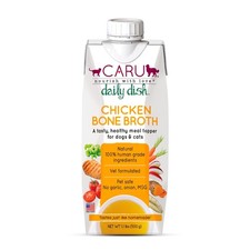 Caru - Daily Dish Chicken Bone Broth - Meal Topper for Dogs & Cats - Supports Ov