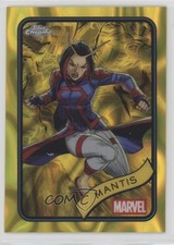 2025 Topps Chrome Marvel Comics Yellow Lava Refractor Mantis #171 1u6
