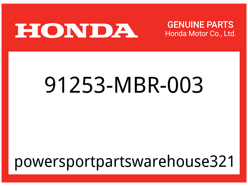 Honda OEM Part 91253-MBR-003 DUST SEAL (16X24X4) | eBay