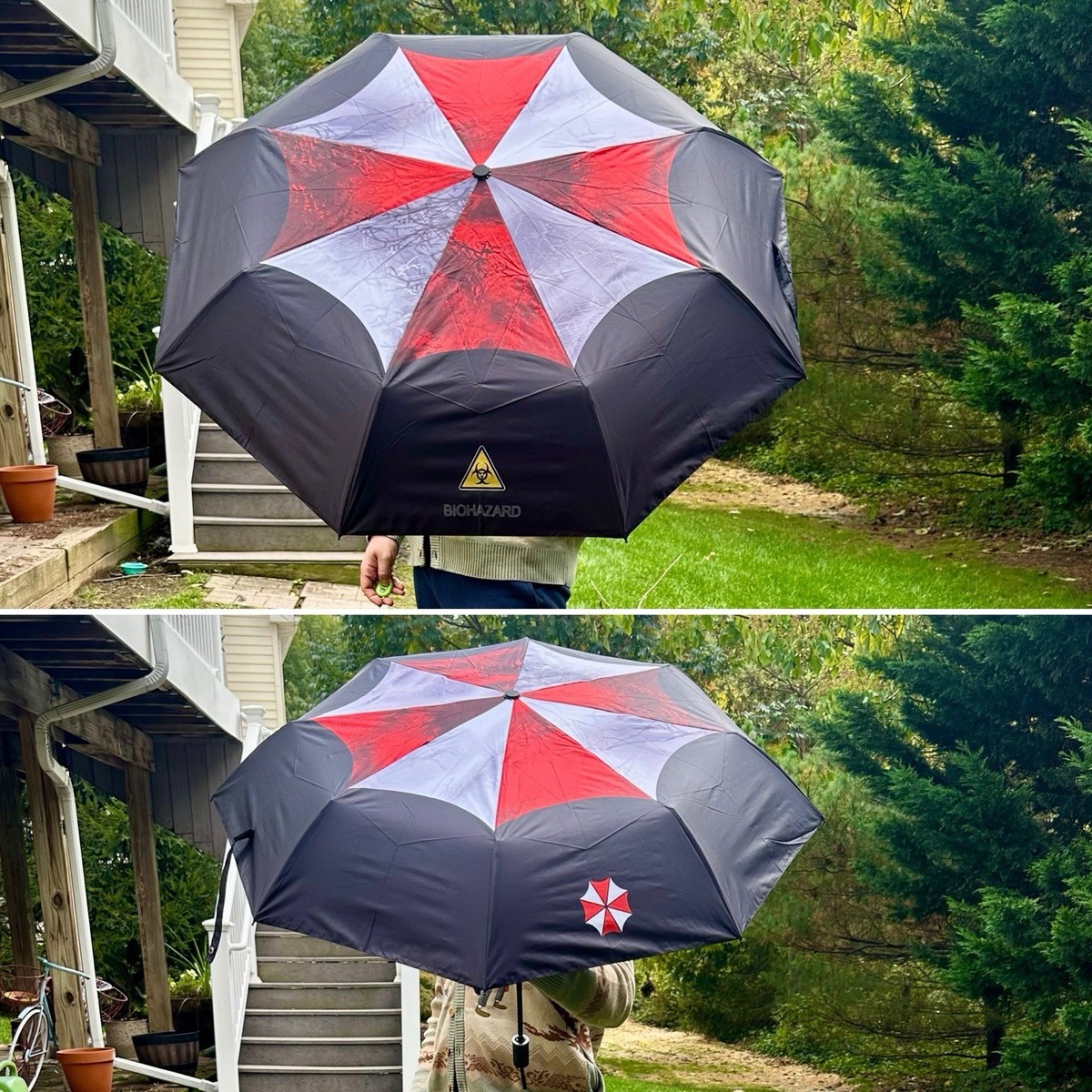 Resident Evil Biohazard Umbrella – 39” Compact Folding Rain Shield
