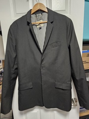 Vintage Volcom Blazer Mens XL Black Corpo Class 