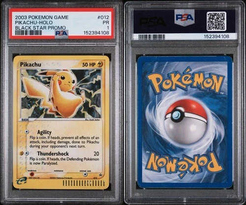 PSA 1 2003 POKEMON BLACK STAR PROMO #012 PIKACHU-HOLO