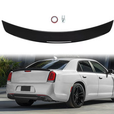 Rear Spoiler Ducktail Fit Chrysler 300 300s 2011-2023 Glossy Black Trunk Wing