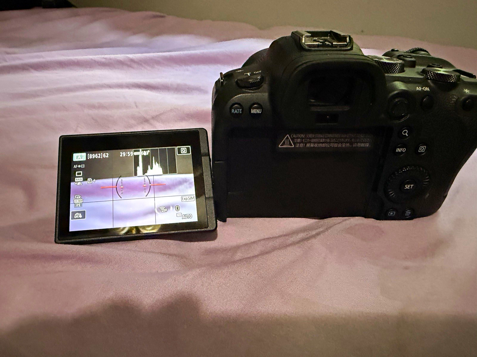 Canon EOS R6 Mirrorless Camera 24-50mm Lens 4K Wi-Fi IS AF Black