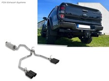 Duplex Anlage Ford Ranger Raptor 2.0 TDCi Bj. 2019-2021 je 2x100mm in schwarz