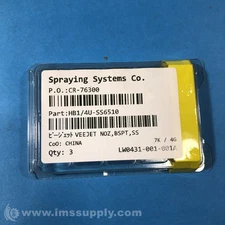 Spraying Systems Mfg HB1/4U-SS6510 Box of 3 VeeJet Spray Nozzles FNFP