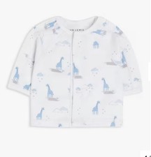 John Lewis Premature Baby Jacket Jersey Organic Cotton 3lb White