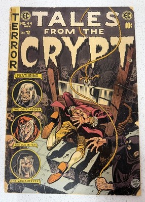 ECs Tales From The Crypt #44 Low Grade 1954 Golden Age Jack Davis Guillotine CVR