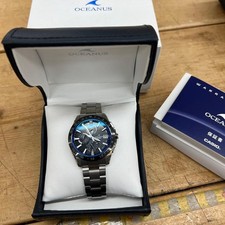 Orologio Casio Oceanus OCW-T3000A-1AJF Trekking Solare Lunetta Nera Nuovo dal Giappone