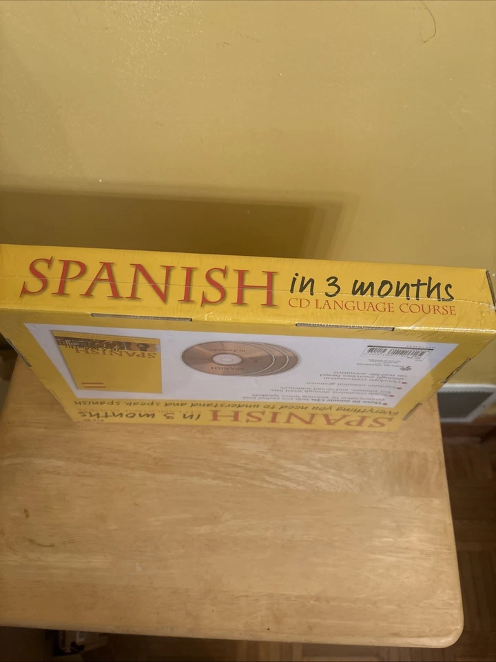 Spanish in 3 Months CD Language Course 3 Audio CD'S & Essential Guide New Sealed Foto 2 de 4