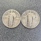 1928 1929 Standing Liberty Quarter 90% Silver 25C Circulated  Coins #450