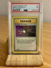 Energy Retrieval PSA-7 1st Edition shadowless Base Set Pokémon English TCG