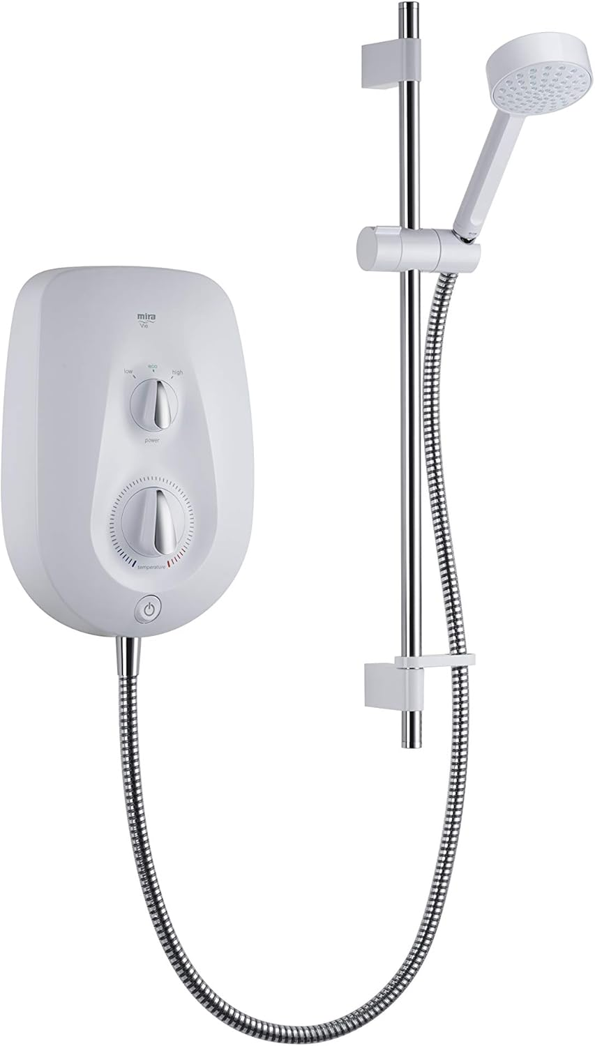 Mira Showers Vie Electric Shower 8.5 Kw Electric Shower White/Chrome 1.1788.004