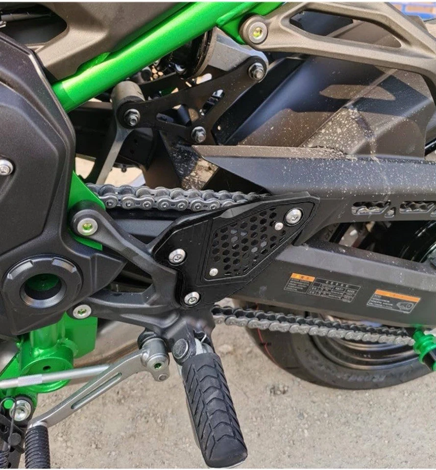 Protector de clavija de pie compatible con KAWASAKI para motocicleta protector de talón reposapiés. Leer descripción Foto 2 de 4