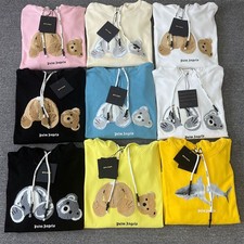 Palm Angels Unisex Bear Hoodie Sweater Multiple Colors S-XXL