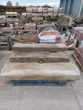 Set of 3 Reclaimed York Stone Chapel Steps Threshold 68" Long