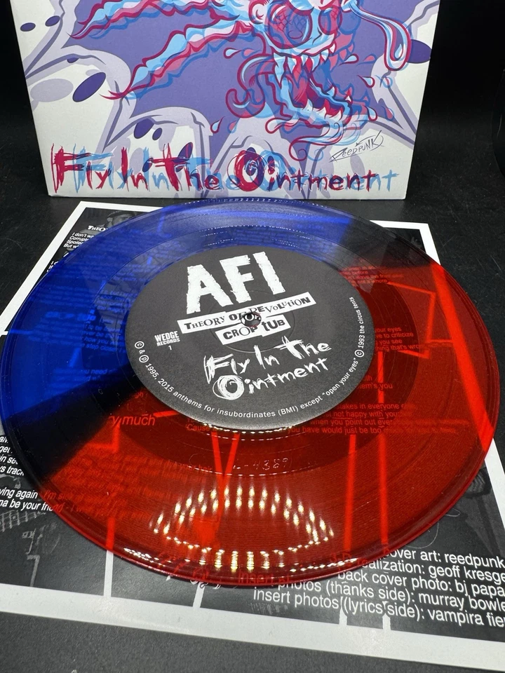 AFI “FLY IN THE OINTMENT” Limited Edition Multi-Colored Vinyl 7" EP - Image 4 of 4