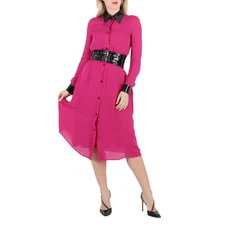 Moschino Couture  Fuchsia Silk Dress, Brand Size 38 (US Size 4)