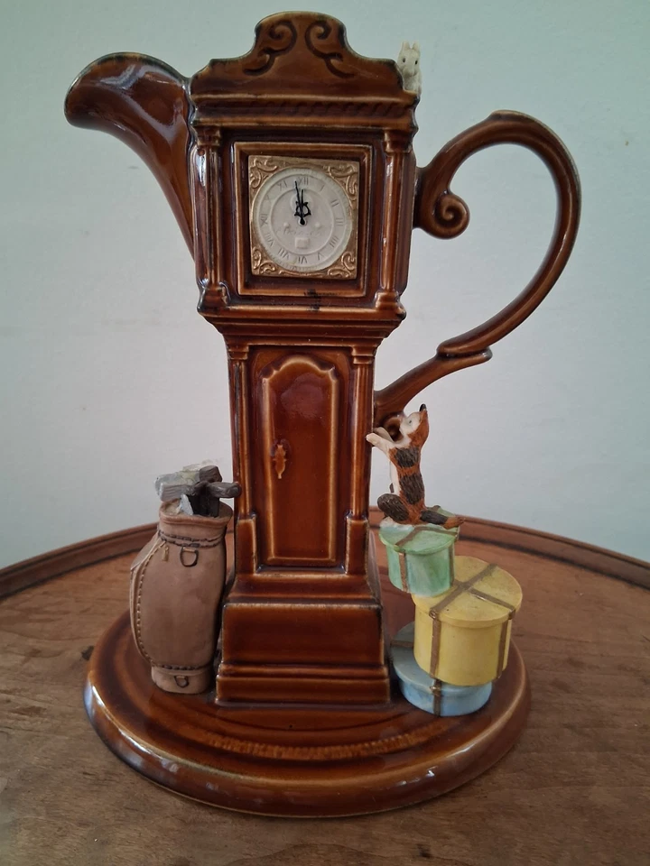 Collectible Vintage Park Rose Pottery Treacle Glazed Novelty Jug (8.25" 707g) - Image 2 of 4