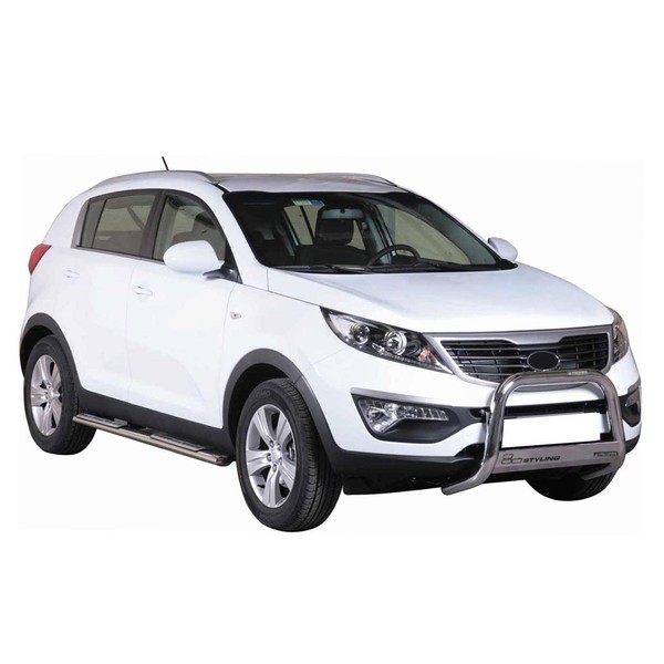 FrontbüGel FrontschutzbüGel FüR Kia Sportage 2010-2015 ø63Mm Stahl Silber Schutz-image