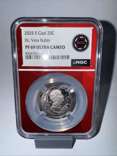 2025 S Clad Quarter 25C Dr. Vera Rubin NGC PF69 Ultra Cameo (EDC Version) #507