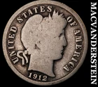 1912 Barber Dime- Silver- Scarce Better Date No Reserve #J6471