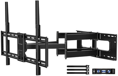 Full Motion Long Arm TV Wall Mount Bracket, Fits 75, 80, 85, 86, 98, 100 inch