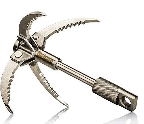 Grappling Hook Folding Survival Claw Multifunctional Stainless Steel Hook for...