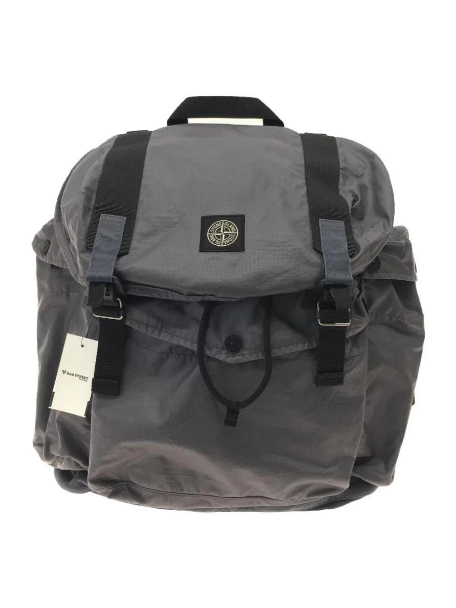 Stone Island Mussola Gommata Canvas Garment Dyed/Nylon/Gry A1P91