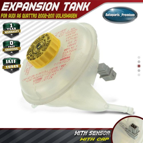 Brake Fluid Reservoir Tank w/ Cap w/ Sensor for Audi A4 VW Passat A6