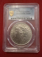 1900 $1 Morgan Silver Dollar PCGS UNC Detail
