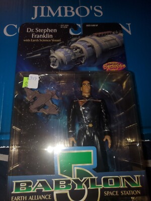 Babylon 5 Dr. Stephen Franklin Exclusive Premiere Figure w/ Earth Science Vessel