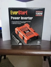 EverStart 100W Vehicle Power Inverter Converter DC/AC (12v to 110v) 2 USB Ports 