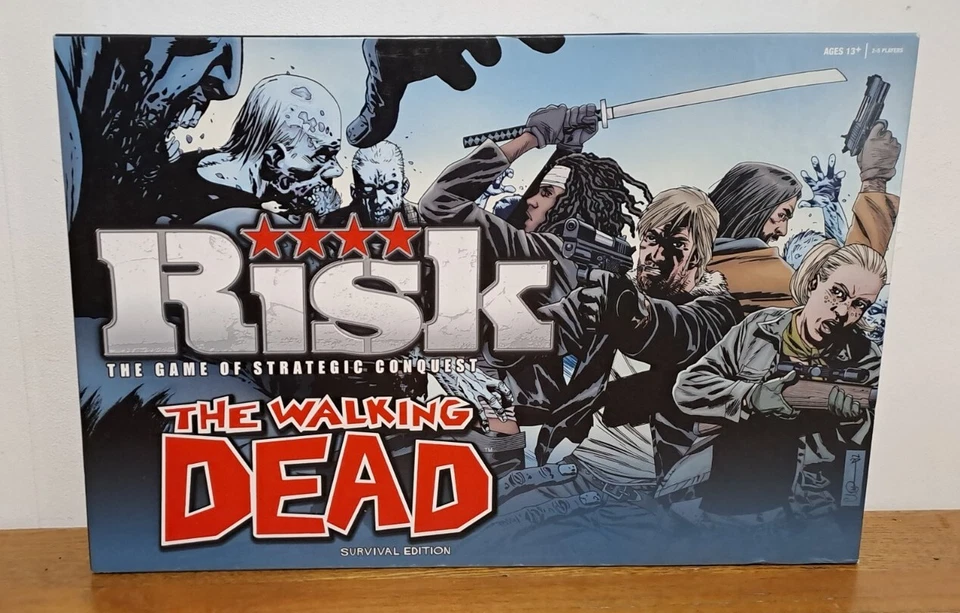 THE WALKING DEAD RISK SURVIVAL USA EDITION BOARD GAME 2013 ZOMBIES 100% COMPLETE - Image 2 of 4