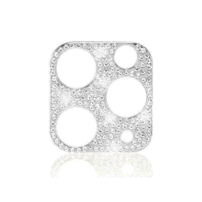 For iPhone 12 11 Pro Max Mini Diamond BLING Tempered Glass Camera Lens Protector
