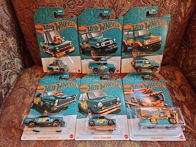 2024 Hot Wheels 56Th Anniversary Pearl & Chrome  Set Of 6 W/RAIJIN EXPRESS Chase