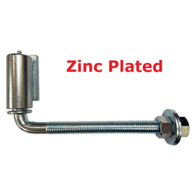 3/4'' x 10'' Heavy Duty Gate J-Bolt Barrel Hinge Wall/Post Mount Zinc 180° Swing 1