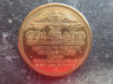 Shell Gas Brass State Token 1876 Colorado