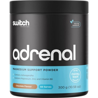 New Switch Nutrition Adrenal Magnesium Support Formula Chocolate 300g