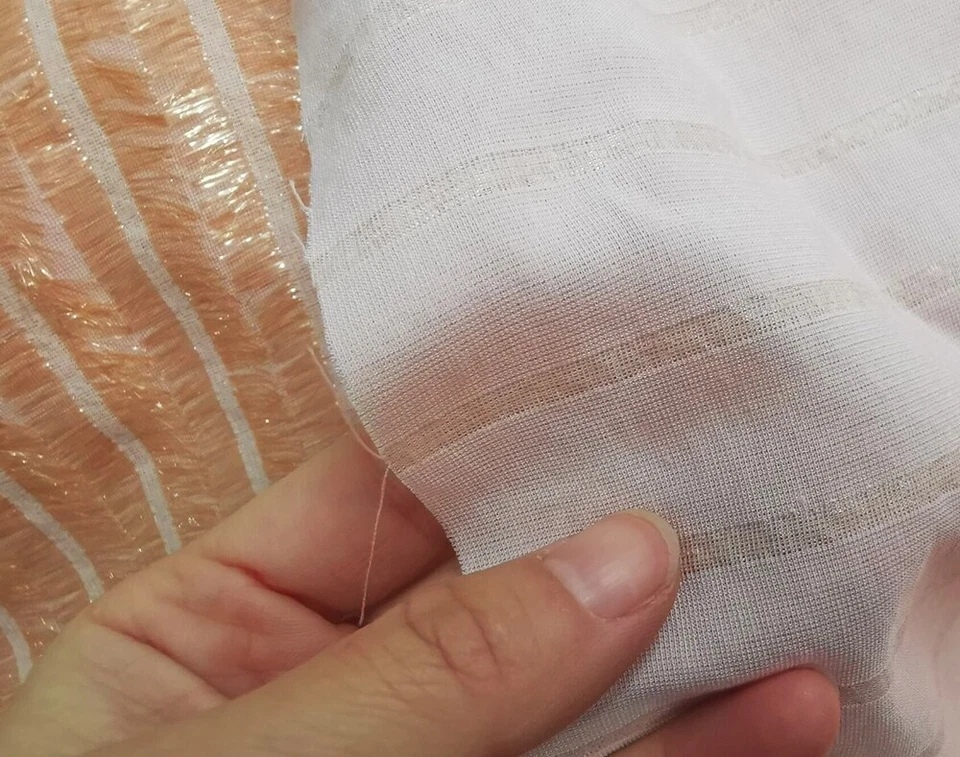 Vestido de novia de tela de algodón de seda metálica de 1 yarda X 1,1 metros, material de vestido de noche Foto 4 de 4