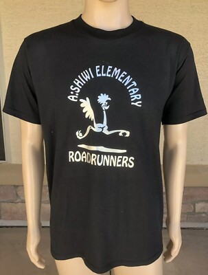 Vintage 90s A Shiwi Elementary School Roadrunners Single Stitch T Shirt USA L