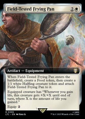 1 x Field-Tested Frying Pan - Extended Art - Commander: The Lord of the Rings: T
