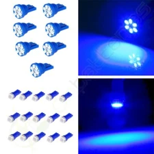 T5 T10 74 194 LED Indicator Light Dashboard Interior Lamp Blue For Honda Accord