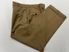 ESTRATO SUPER 100 Jack Victor Men's Beige Solid Wool Dress Pants 36X29 225